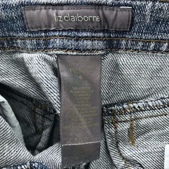 Women's Vintage Y2K Indie Granola Girl Mid Wash Denim Casual Jean Capris / 4 - Picture 6 of 6